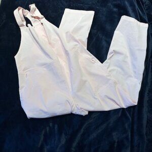 Lululemon Woven Air Overalls size 8 strawberry milkshake